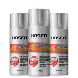 Peinture au zinc galvanisé HOSEN, nouvelle formule au graphène, 30% de zinc, pour l'acier et le métal, prévention de la rouille, aérosol - Product Image 1