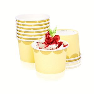 Nouveauté : Gobelets en papier pour glace et gelato, avec couvercle, personnalisables avec logo, 3oz, 5oz, 8oz, 10oz - Product Image 4