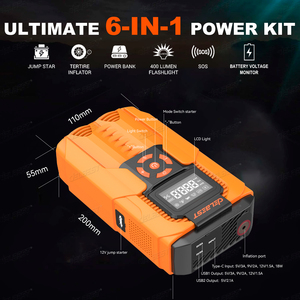 Démarreur de voiture 4 en 1 18800mAh avec câble intelligent 6.0L essence 5.0L <span class=keywords><strong>diesel</strong></span> - Product Image 6