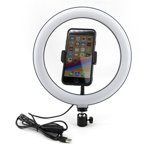 10 pouces LED photographie anneau lumière Selfie lampe anneau lumière avec support de téléphone pour vidéo pour <span class=keywords><strong>Youtube</strong></span> Live <span class=keywords><strong>Tik</strong></span> <span class=keywords><strong>Tok</strong></span> - Product Image 1