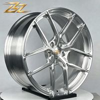 Jantes en alliage d'aluminium forgé BZ 16-26 pouces, monobloc, multi-rayons, 5x112 5x114.3 5x120, finition polie, 8J 30 pour voitures Audi