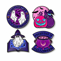 Épinglette en émail personnalisée pour Halloween, badge métallique personnalisé pour événements festifs, cadeau promotionnel, souvenir de costume et article publicitaire