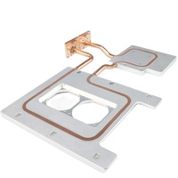 Plaque de refroidissement personnalisée avec ailettes internes, tube en cuivre, plaques froides, plaque de refroidissement à eau, dissipateur thermique