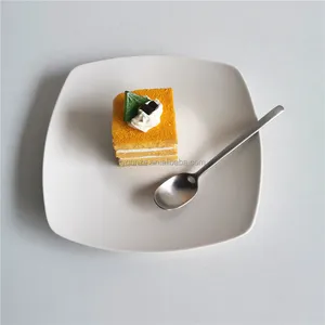 White Porcelain Plate Wholesale Cheap Small Plates White square Ceramic Dishes Plate And Dishes Sets