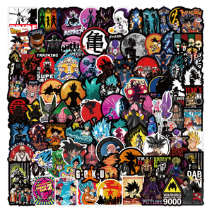 ZY0048B 100 pièces Autocollants de voiture et de <span class=keywords><strong>moto</strong></span> personnalisés non répétés, style graffiti, dessins animés - Product Image 6