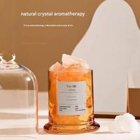 Diffuseur en pierre de cristal de verre DIY longue durée pour parfum d'intérieur, sans flamme, huile essentielle, répulsif anti-moustiques, sans BPA