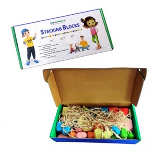 Blocs d'empilage colorés, jouet d'équilibre, jeu de sol, jouet d'entraînement aux compétences pour les tout-petits, jeu préscolaire, blocs d'empilage en bois (36 pièces) - Product Image 2