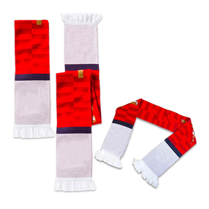 Écharpe en acrylique tricotée jacquard avec logo personnalisé de football, design nouveau, légère et chaude, pour femmes et hommes fans, idéale pour l'hiver - Product Image 3