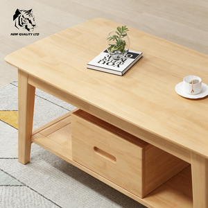 China Manufactory <b>Low</b> Cost Customized Large Stock Ready Ship Solid Wood Eco-Friendly Easy Assembly Newest Design Coffee <b>Table</b> - Product Image 2