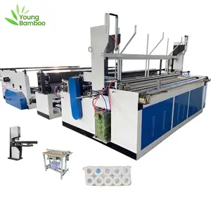 Toilet paper roll making machine automatic toilet tissue making machine to produce rolls of toilet paper