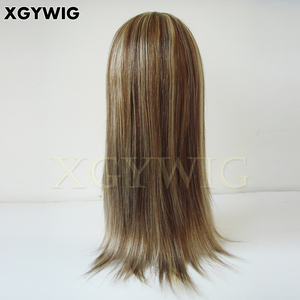 Perruque full lace wig Remy naturelle, cheveux humains vierges, reflets blonds, marron, densité 100%, alignée de cuticules, hd, en Stock, haute qualité, 6H613 - Product Image 5