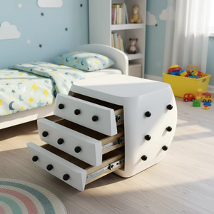 Table de chevet moderne de luxe en <span class=keywords><strong>patchwork</strong></span> |   Table de chevet en bois massif récupéré pour la décoration de chambres d'hôtel d'art et de penthouse urbains - Product Image 4