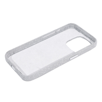 Étui de téléphone fin et élégant Zenos avec texture en maille scintillante blanche, style Ins, anti-traces de doigts, protection 360° pour une protection scintillante
