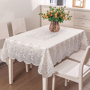 Khăn trải bàn PVC chống dầu/chống nước Chất liệu thân thiện với môi trường Họa tiết hoa và khăn trải bàn dễ dàng làm sạch - Product Image 6