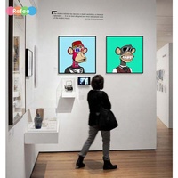 Cadre photo numérique LCD Android grand format 21,5'' 32'' 40'' 55'' pour affichage d'art, d'images, de NFT, de vidéos 4K, avec Wifi, portefeuille, crypto et fonction de galerie