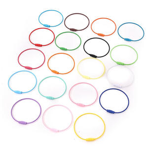 2025 트렌드 스테인리스 스틸 케이블 링 컬러 코팅 와이어 루프 이어폰용 휴대폰 케이스용 자동차 키용 즉시 배송 가능 - Product Image 5