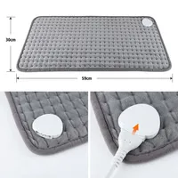 60X30cm coussin chauffant électrique couverture chauffante électrique jeter 3 synchronisation 10 niveaux température constante compresse chaude prise ue