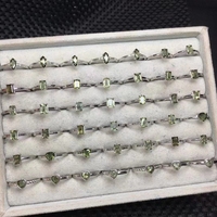 Pendentif en forme d'escargot en quartz naturel poli, cristal de guérison en météorite verte tchèque, breloque de collier plaqué argent, vente en gros