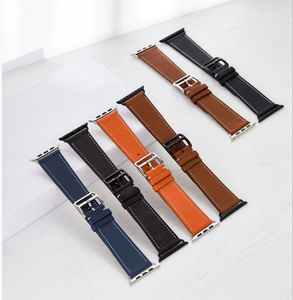 Bracelet de montre Barenia en cuir français pour <span class=keywords><strong>Apple</strong></span> Watch série 3/4/5/6/SE/7/8 - Product Image 3