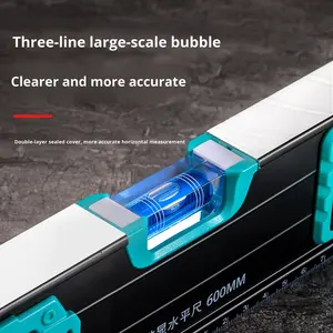 Ev cetvel su terazisi ölçekli yüksek hassasiyetli çok fonksiyonlu güçlü manyetik ölçme aracı manyetik su terazisi - Product Image 3