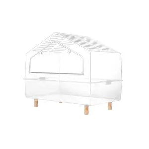 Cage transparente en acrylique pour Hamster, boîte légère d'élevage de luxe, fournitures pour petits animaux de compagnie