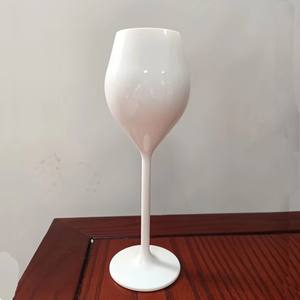 Verres à vin en plastique blanc personnalisés BST en gros 130 ml Logo personnalisé pour coupe à flûte Écologique Durable - Product Image 2