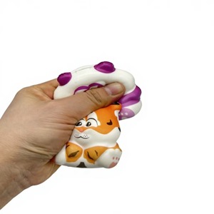 Jouet anti-stress en PU à presser, à récupération lente, mignon, ensemble d'animaux classiques 04, pour enfants et adultes - Product Image 2