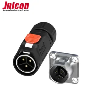 Jnicon MJ24 metal male plug female flange Receptacle waterproof Connector