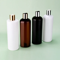 Mpty-botella de loción para champú, botes de plástico con tapa de disco dorado, 100ml/120ml/250ml/500ml
