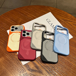 เคสโทรศัพท์มือถือแบบรังผึ้งแม่เหล็กคุณภาพสูงสำหรับ iPhone 18 17 16 15 Pro Max ป้องกันแรงกระแทก ผิวด้าน - Product Image 6