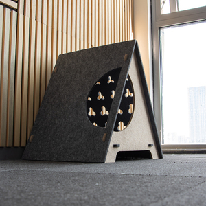 Casa para Gatos Plegable, Acústica, de Fieltro de Poliéster, Moderna y Sostenible, con Color Personalizado y Logotipo Impreso, Suministro de Fábrica - Product Image 4