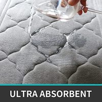 Tapis de bain en mousse à mémoire de forme ultra doux CF, épaisseur 0,8 pouce, en microfibre absorbante, antidérapant et lavable, pour baignoire