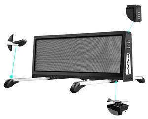 תצוגת LED חיצונית עמידה למים בצבע מלא, התקנה קלה, מסך פרסום על גג מונית לקידום מסחרי - Product Image 5