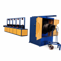 Machine à tréfiler à 5 tambours, utilisée pour la fabrication de treillis métallique en fil d'acier