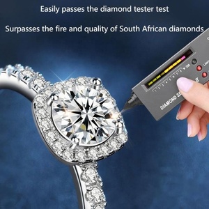 Anillo de Moissanita de Nuevo Diseño, Plata de Ley 925, 1.0ct-2.0ct, VVS, Joyería de Moissanita para Mujer, Boda, Compromiso - Product Image 4