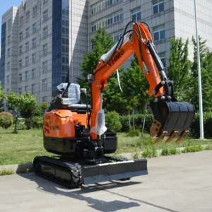 Prix d'usine 1.5 tonnes tracteur disjoncteur petite chargeuse-pelleteuse mini pelle 1 tonne