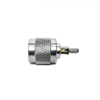 Connecteur coaxial RF mâle RP TNC à sertir avec fenêtre à souder pour câbles coaxiaux RG316, RG174, LMR100, RG188, Belden-7805-8216