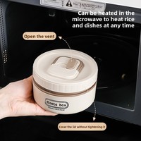 Edelstahl Thermische Lunchbox Tragbar Mehrschichtig Versiegelt Mikrowellengeeignet 304 Edelstahl >3 Ebenen mit Deckel für Büroangestellte
