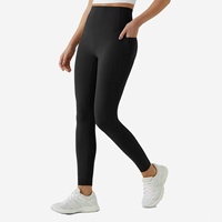 Leggings de yoga taille haute pour femme, effet ventre plat et rehausseur de hanches, couleur unie, avec poches, amincissants, très extensibles, grandes tailles, respirants