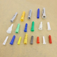 Chevilles d'expansion en plastique antidérapantes en forme de tétraèdre, fixations murales en nylon pour l'installation de supports de télévision et d'armoires