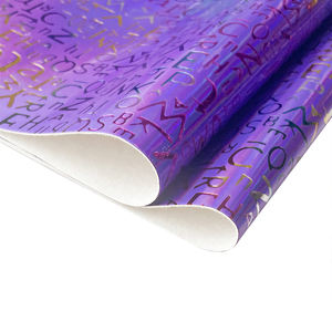 थोक 0.7mm दर्पण सतह अंग्रेजी वर्णमाला पु अशुद्ध सिंथेटिक चमड़े - Product Image 3