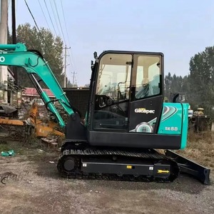 Excavadora usada Kobelco SK60 excavadora de orugas de segunda mano SK55 SK75 SK210 a la venta rodamiento de bomba de engranajes de motor de funcionamiento de 6 toneladas - Product Image 3