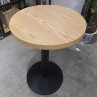 Table de restaurant en bois rectangulaire pour 2 personnes, usage commercial