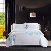 Percale gros luxe Dubaï hôtel linge de lit coton égyptien Satin Stripe ensemble de literie