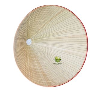Sombrero de bambú de tamaño personalizable, hecho a mano en Vietnam, de bambú natural, tejido artesanal, clásico, decoración y regalo para días festivos. - Product Image 3