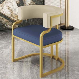 Colorful Modern Contemporary Luxury Dining Chair PU Leather Metal Legs Minimalist Home Furniture Hotel Parks Schools Living Room - Product Image 6