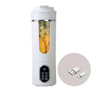 Licuadora Portátil Multifuncional Compatible con Automóviles de 530 ml, 12 Cuchillas de Acero Inoxidable, Recargable por USB, Plástico de Grado Alimenticio - Product Image 1