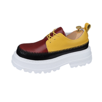 Chaussures de sport plateforme tendance pour homme 2026, respirantes, décontractées, avec doublure en cuir véritable, fermeture à lacets, polyvalentes et de qualité supérieure