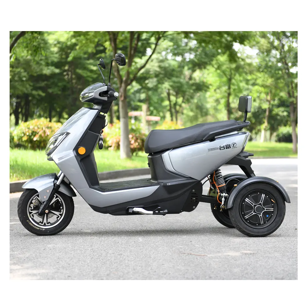 Nueva motocicleta eléctrica de doble motor otros triciclos CE personalizado 60V triciclos 3 ruedas 250cc motocicleta eléctrica abierta 10 pulgadas