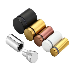 Chất lượng cao Kính gương <span class=keywords><strong>acrylic</strong></span> khung vàng đen bạc quảng cáo Đăng gắn chủ standoff vít Nail cho treo - Product Image 1